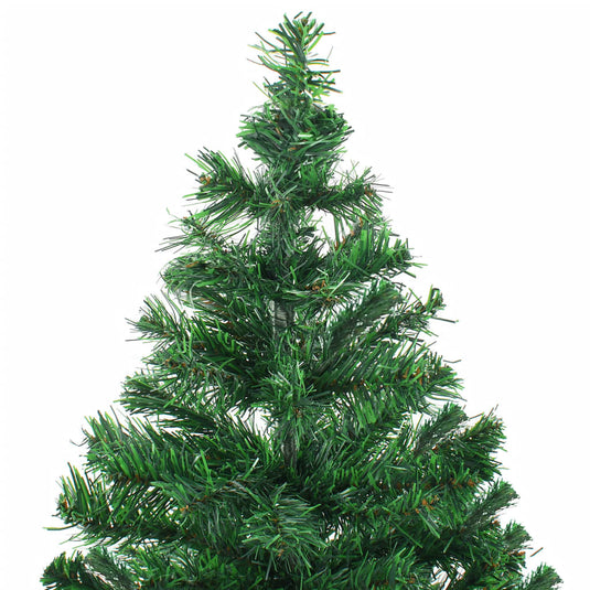 Vidaxl kunstkerstboom met verlichting en kerstballen 546 takken 180 cm