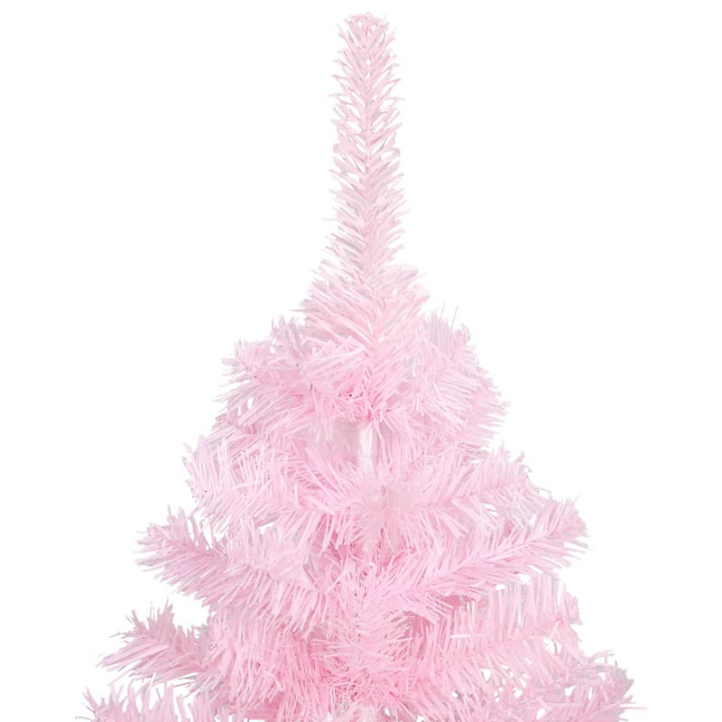 Afbeelding laden in galerijviewer, Vidaxl kunstkerstboom met verlichting en kerstballen 120 cm pvc roze
