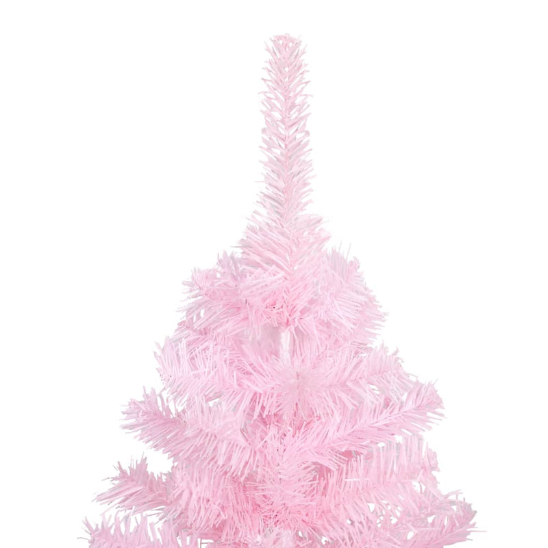 Afbeelding laden in galerijviewer, VidaXL Kunstkerstboom met verlichting en kerstballen 210 cm PVC roze
