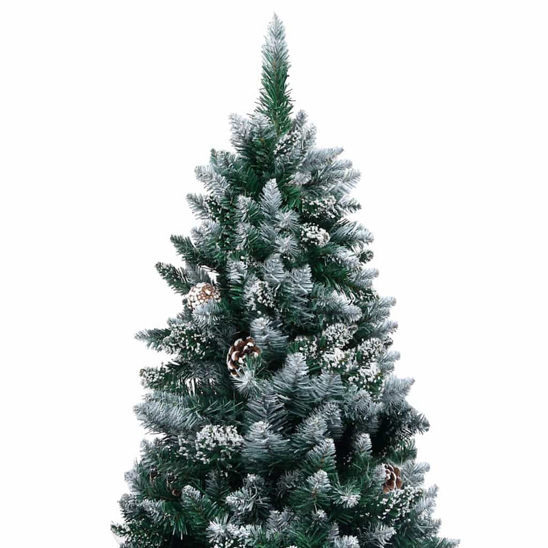 Afbeelding laden in galerijviewer, Vidaxl kunstkerstboom met led en kerstballen en dennenappels 180 cm
