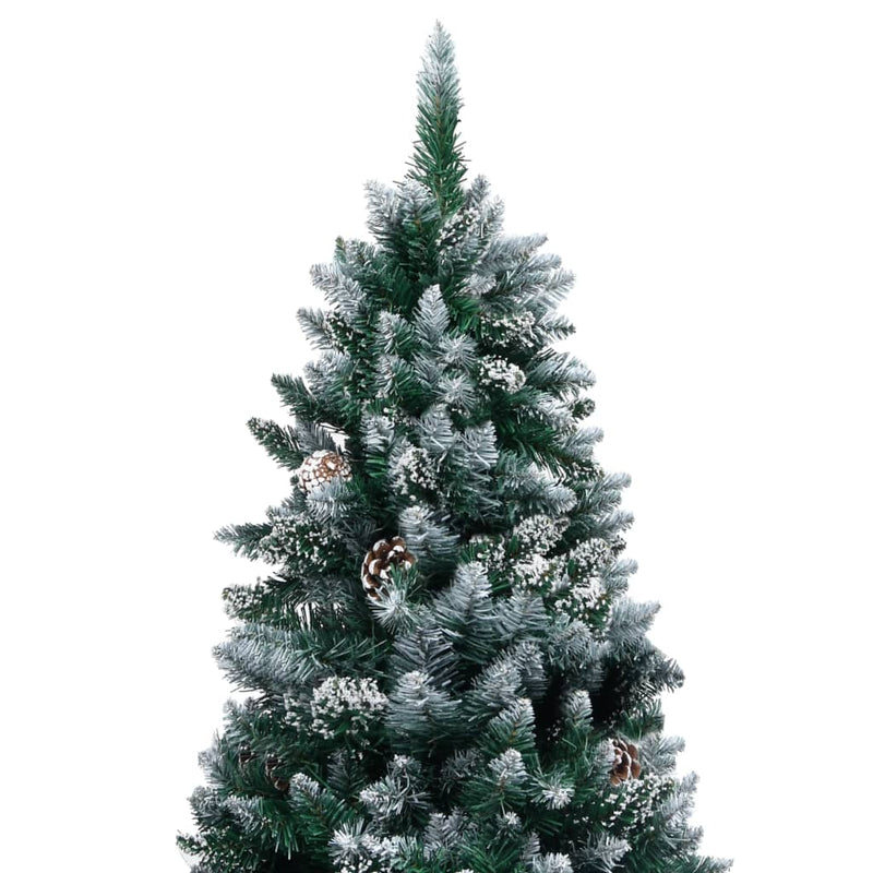 Afbeelding laden in galerijviewer, Vidaxl kunstkerstboom met led en kerstballen en dennenappels 180 cm

