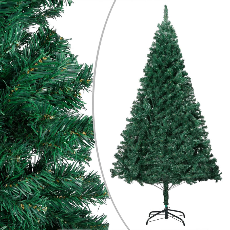 Afbeelding laden in galerijviewer, Vidaxl kunstkerstboom met verlichting en kerstballen 150 cm pvc groen
