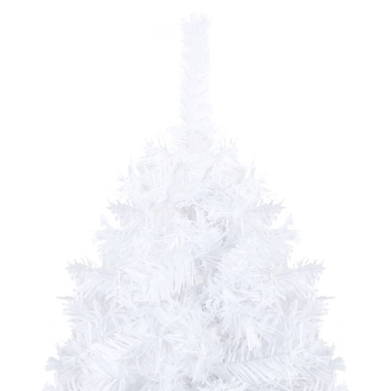 Afbeelding laden in galerijviewer, VidaXL Kunstkerstboom met verlichting en kerstballen 210 cm PVC wit
