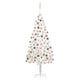 Vidaxl kunstkerstboom met verlichting en kerstballen 240 cm wit