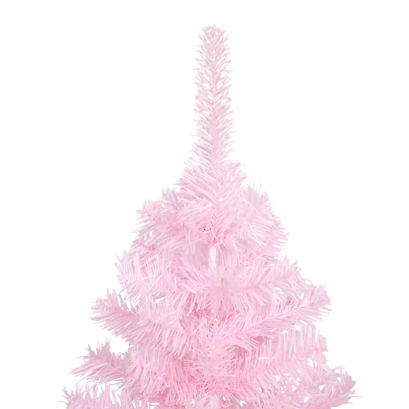 Afbeelding laden in galerijviewer, Vidaxl kunstkerstboom met verlichting en kerstballen 210 cm pvc roze
