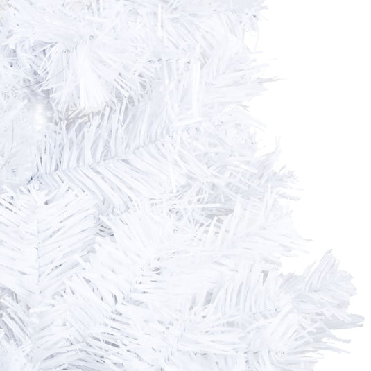 Vidaxl kunstkerstboom met verlichting en kerstballen 240 cm wit