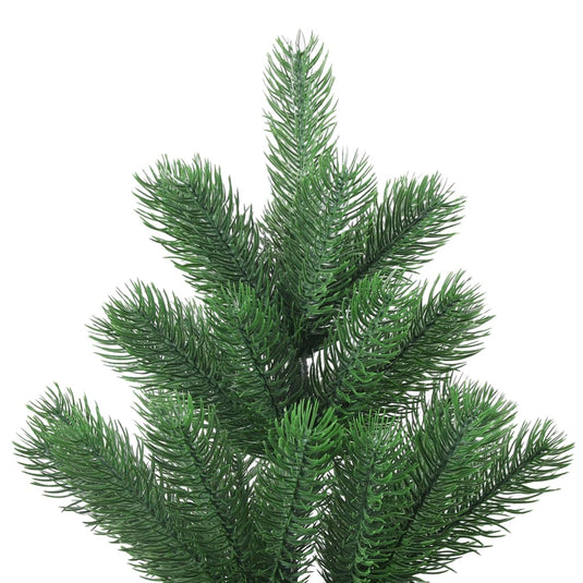 Vidaxl kunstkerstboom nordmann met led's en kerstballen 210 cm groen
