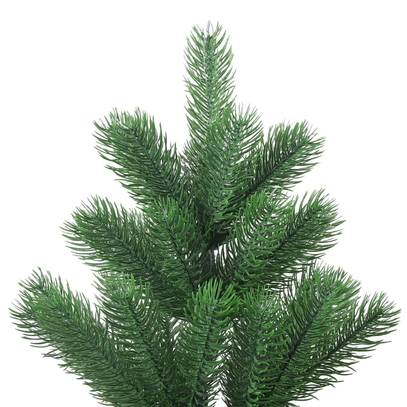 Afbeelding laden in galerijviewer, Vidaxl kunstkerstboom nordmann met led's en kerstballen 210 cm groen

