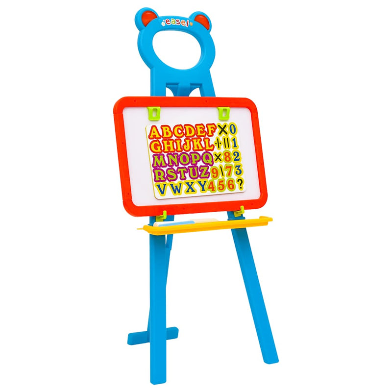 Afbeelding laden in galerijviewer, Vidaxl kinderezel met krijtbord en whiteboard 2-in-1
