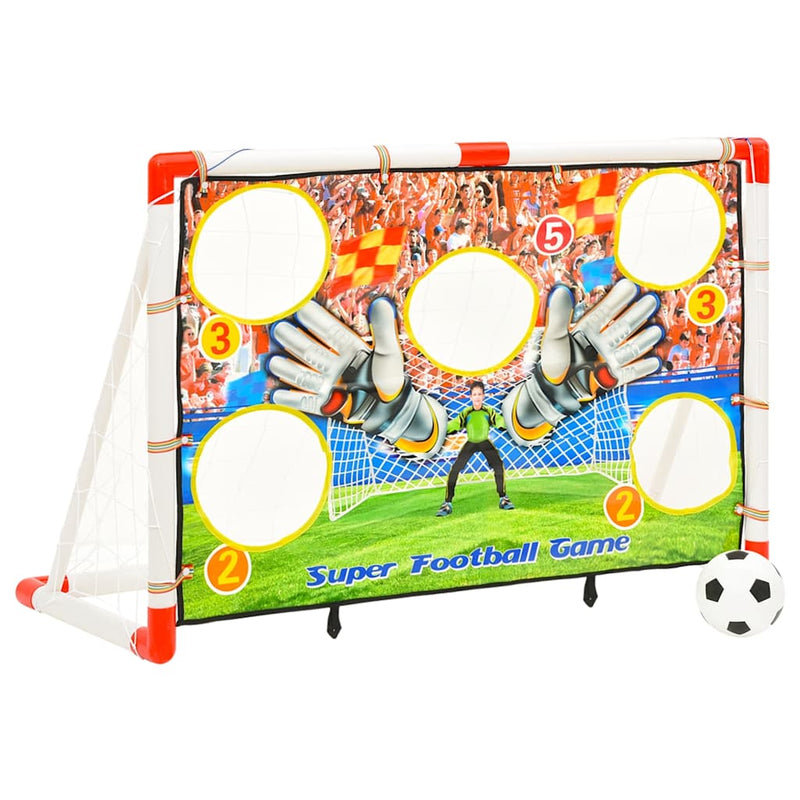 Afbeelding laden in galerijviewer, Vidaxl voetbaldoelenset met doelmuur 120x51x77,5 cm
