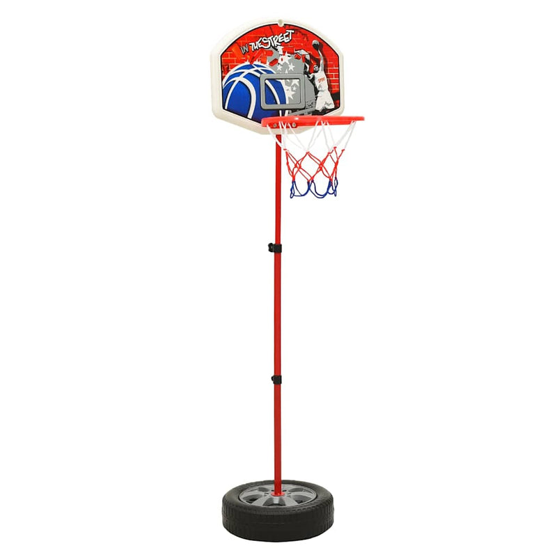 Afbeelding laden in galerijviewer, Vidaxl kinderbasketbalset verstelbaar 120 cm
