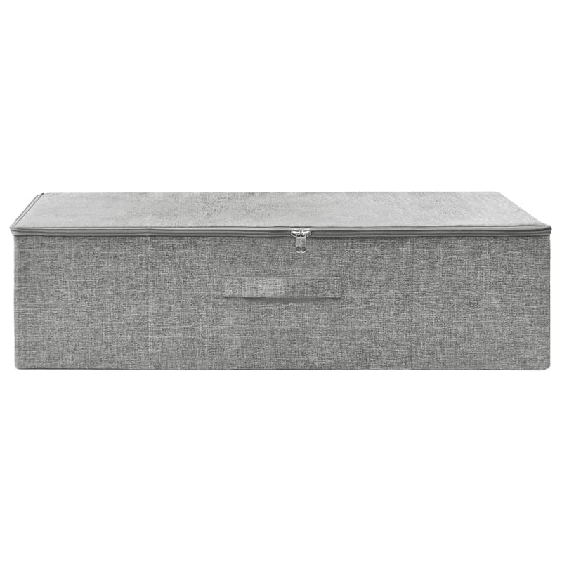 Afbeelding laden in galerijviewer, Vidaxl opbergbox 70x40x18 cm stof grijs

