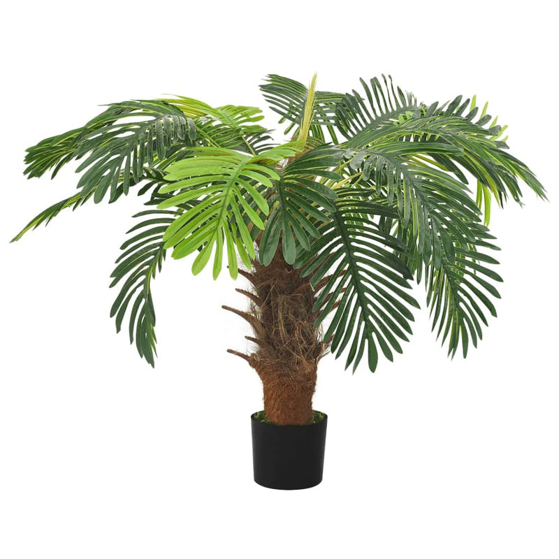Afbeelding laden in galerijviewer, Vidaxl kunstplant met pot cycaspalm 90 cm groen
