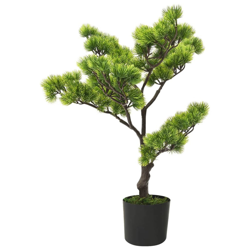 Afbeelding laden in galerijviewer, Vidaxl kunstplant met pot pinus bonsai 60 cm groen
