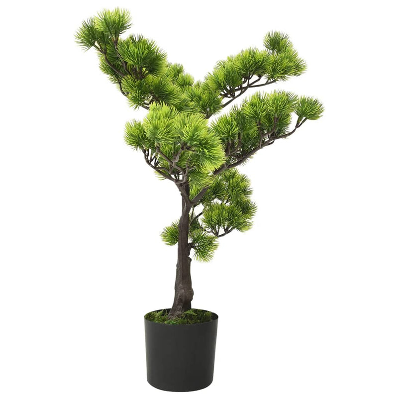 Afbeelding laden in galerijviewer, Vidaxl kunstplant met pot pinus bonsai 60 cm groen

