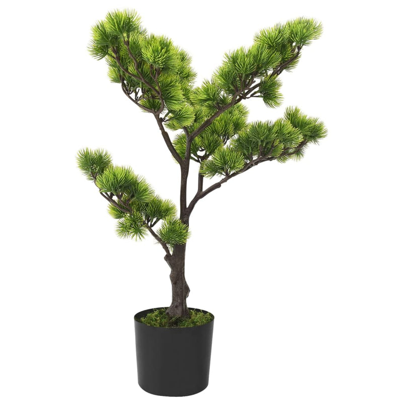 Afbeelding laden in galerijviewer, Vidaxl kunstplant met pot pinus bonsai 60 cm groen
