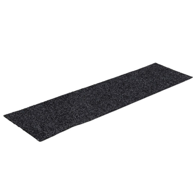 Afbeelding laden in galerijviewer, Vidaxl trapmatten zelfklevend 15 stuks 76x20 cm donkergrijs rechthoekig
