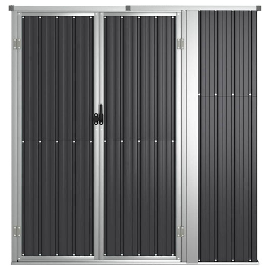 Vidaxl tuinschuur 161x89x161 cm gegalvaniseerd staal antracietkleurig