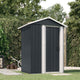 Vidaxl tuinschuur 126x97,5x177 cm gegalvaniseerd staal antracietkleur