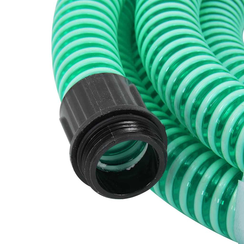 Afbeelding laden in galerijviewer, Vidaxl zuigslang met messing koppelingen 1,1'' 15 m pvc groen

