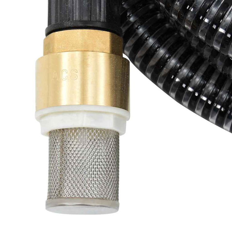 Afbeelding laden in galerijviewer, Vidaxl zuigslang met messing koppelingen 1,1'' 4 m pvc zwart
