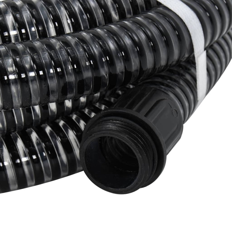 Afbeelding laden in galerijviewer, Vidaxl zuigslang met messing koppelingen 1,1'' 4 m pvc zwart
