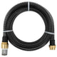 Vidaxl zuigslang met messing koppelingen 1,1'' 5 m pvc zwart