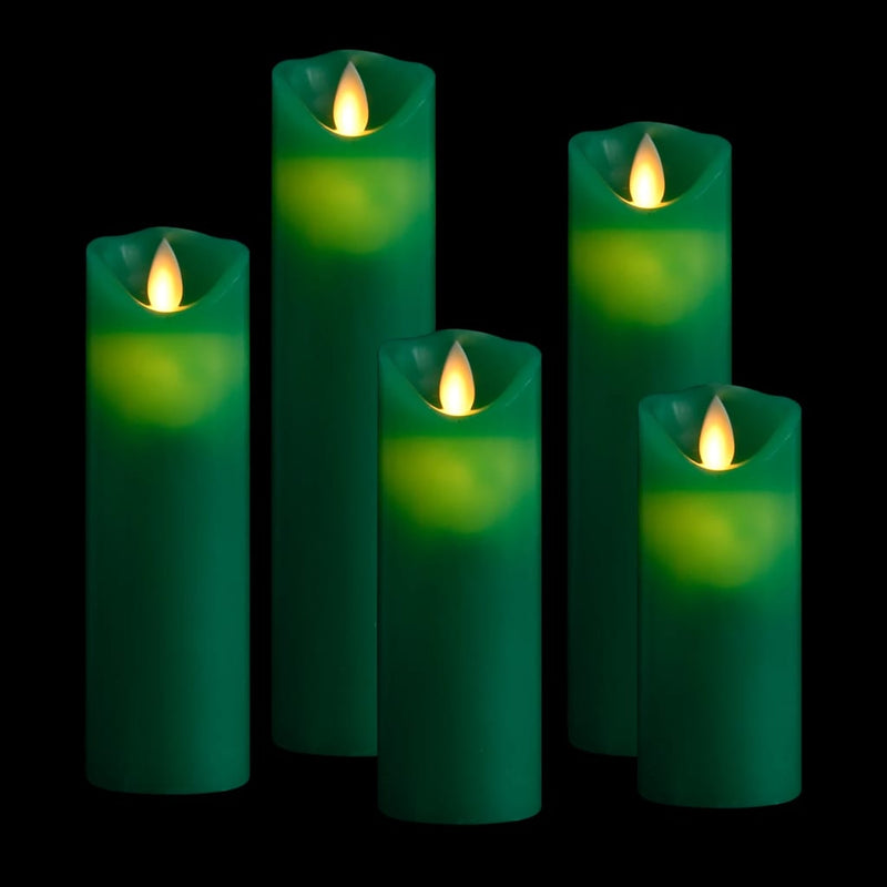 Afbeelding laden in galerijviewer, VidaXL 5-delige Kaarsenset met afstandsbediening LED warmwit
