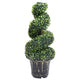 Vidaxl kunstplant met pot buxus spiraal 89 cm groen