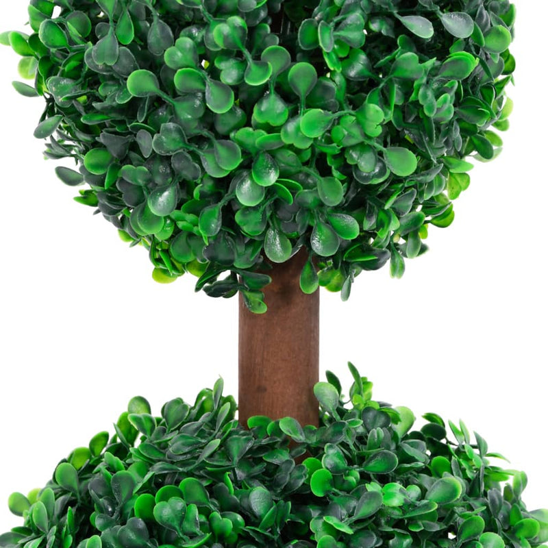 Afbeelding laden in galerijviewer, Vidaxl kunstplant met pot buxus bolvorming 60 cm groen
