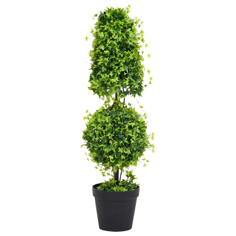 Afbeelding laden in galerijviewer, Vidaxl kunstplant met pot buxus 100 cm groen
