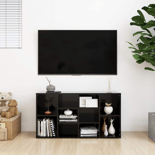 Vidaxl schoenenbank 103x30x55 cm bewerkt hout zwart