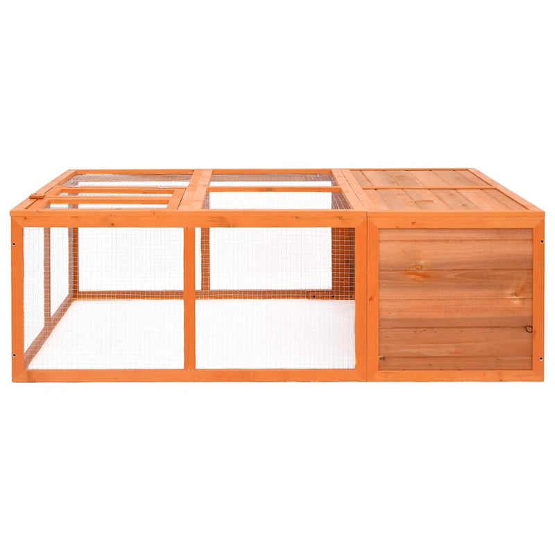 Afbeelding laden in galerijviewer, Vidaxl dierenhok voor buiten 150x100x50 cm massief vurenhout
