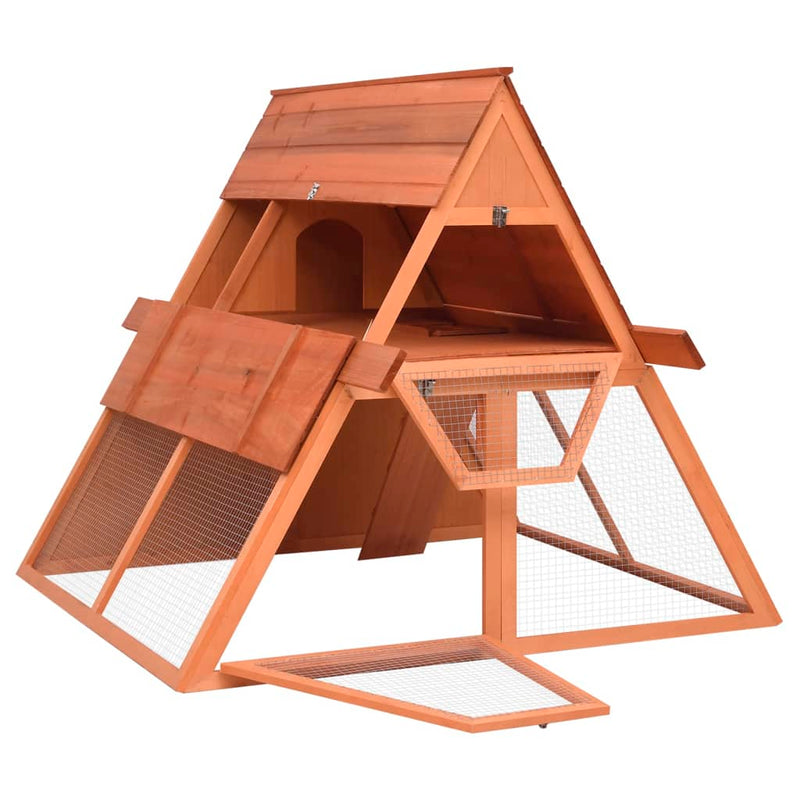 Afbeelding laden in galerijviewer, Vidaxl konijnenhok 152x127x109,5 cm massief vurenhout

