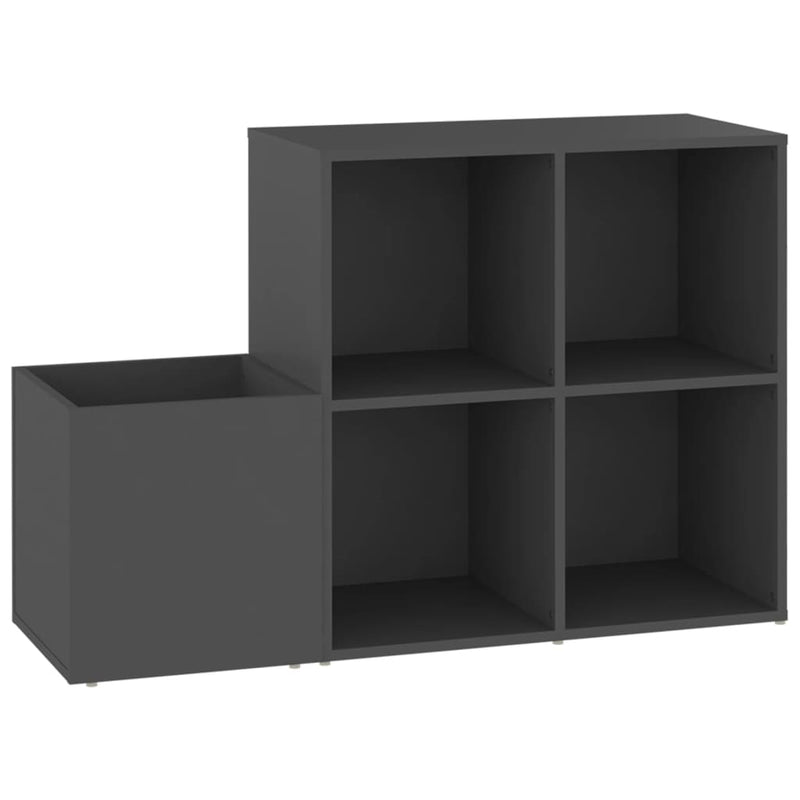 Afbeelding laden in galerijviewer, Vidaxl opbergkast 105x35,5x70 cm bewerkt hout grijs

