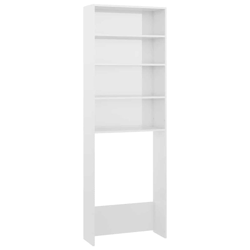 Afbeelding laden in galerijviewer, Vidaxl wasmachinekast 64x24x190 cm hoogglans wit
