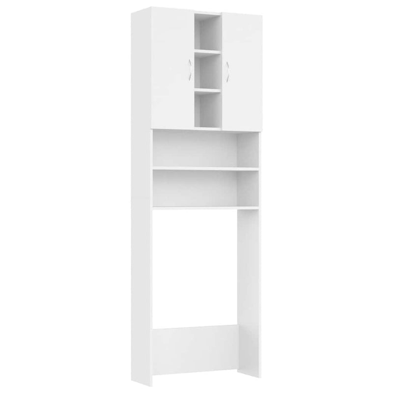 Afbeelding laden in galerijviewer, Vidaxl wasmachinekast 64x25,5x190 cm wit
