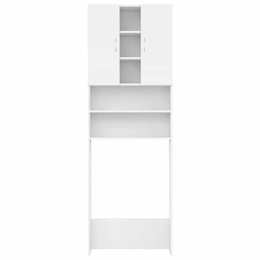 Vidaxl wasmachinekast 64x25,5x190 cm wit