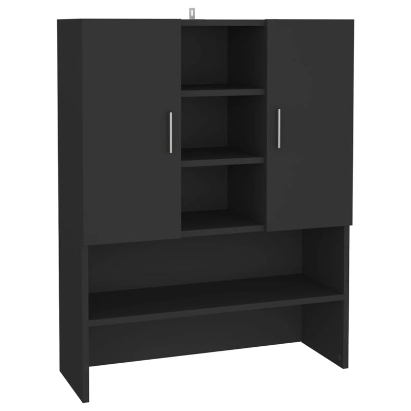 Afbeelding laden in galerijviewer, Vidaxl wasmachinekast 70,5x25,5x90 cm zwart
