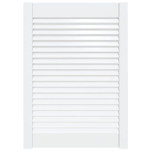 Vidaxl kastdeur met lamellen 69x49,4 cm massief grenenhout wit