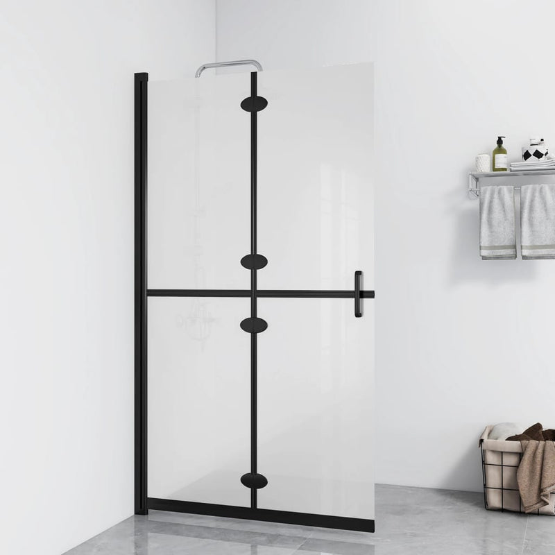 Afbeelding laden in galerijviewer, VidaXL Inloopdouchewand inklapbaar 120x190 cm ESG-glas mat
