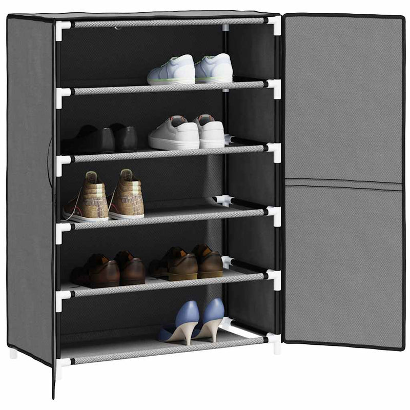 Afbeelding laden in galerijviewer, Vidaxl schoenenkast 60x28x90 cm stof grijs
