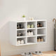 Vidaxl schoenenkast met plank wit 77,5 x 30 x 51 cm bewerkt hout