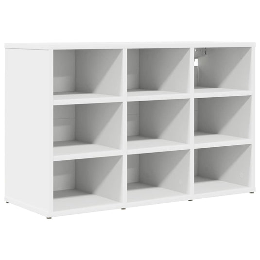 Vidaxl schoenenkast met plank wit 77,5 x 30 x 51 cm bewerkt hout
