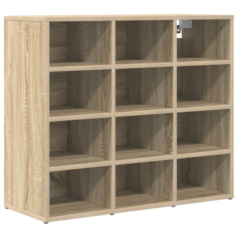 Afbeelding laden in galerijviewer, Vidaxl schoenenkast sonoma eiken 77,5 x 30 x 67 cm bewerkt hout
