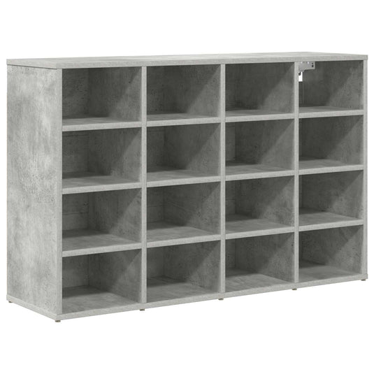 Vidaxl schoenenkast met plank betongrijs 103 x 30 x 67 cm bewerkt hout