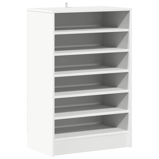 Vidaxl schoenenkast 60x35x92 cm bewerkt hout wit