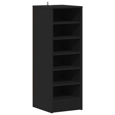 Vidaxl schoenenkast 31,5x35x90 cm bewerkt hout zwart