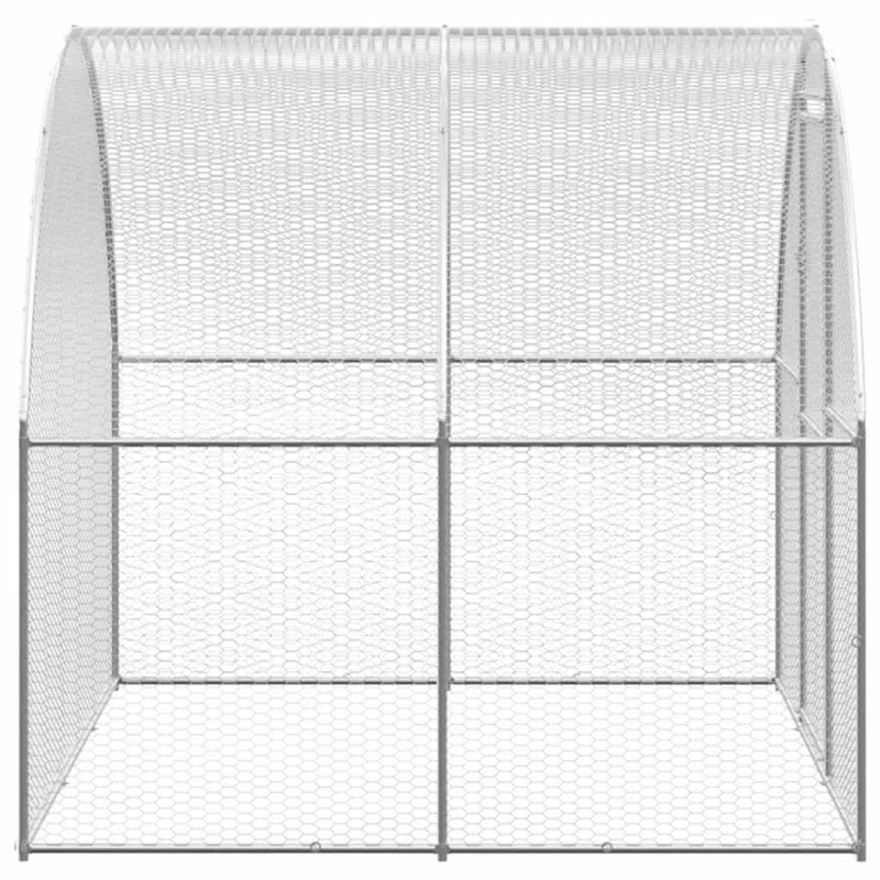 Afbeelding laden in galerijviewer, Vidaxl kippenren 3x2x2 m gegalvaniseerd staal
