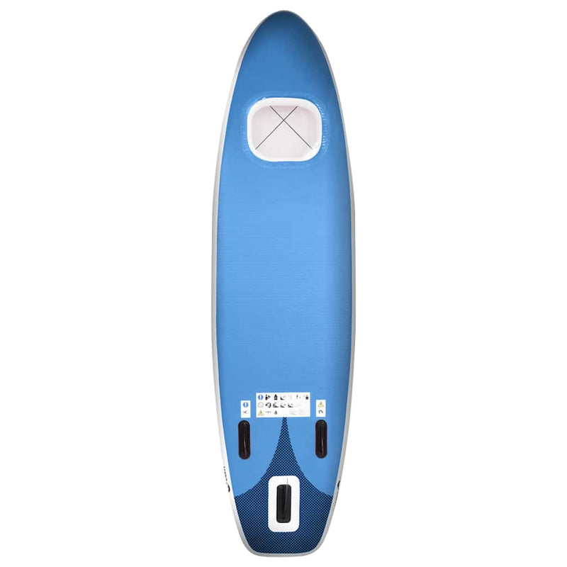 Afbeelding laden in galerijviewer, Vidaxl stand up paddleboardset opblaasbaar 360x81x10 cm zeeblauw
